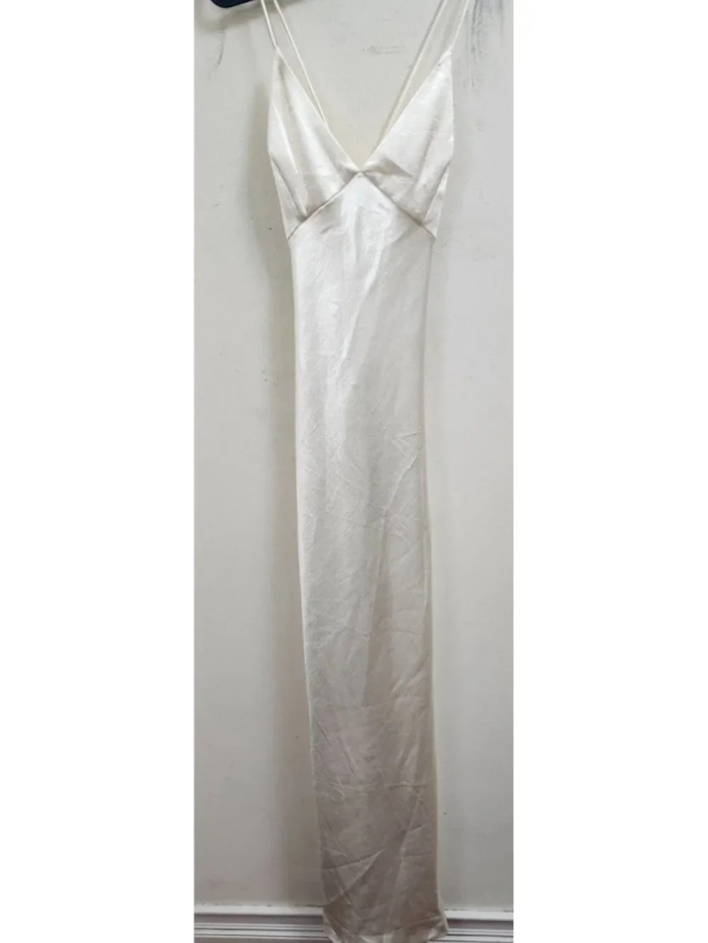 NWT Free People Mona Co-Ord Ivory Satin Slip Midi Dress Size S/P